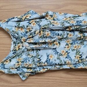 Floral Blue Women's Top